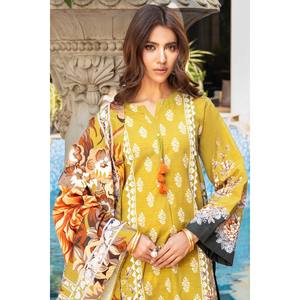 Conjunto de traje Khaddar estampado de 3 piezas para mujer SD-52226 - Product Image 4