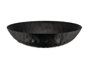 Forma de nido Diseño único de alta calidad Tazón de metal de tendencia negra Vajilla y vajilla personalizables - Product Image 3