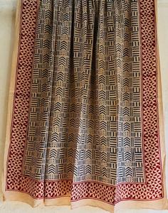 Respirant fabriqué à la main 100% coton écharpe Jaipur traditionnel main bloc imprimé écharpe légère à la main doux coton écharpe - Product Image 5