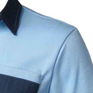 Camisetas informales de verano para hombre de la mejor calidad al por mayor tamaño personalizado 100% algodón nuevo estilo cierre de cremallera transpirable hecho en terciopelo - Product Image 4