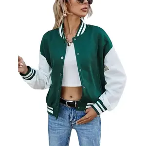 Todas las nuevas chaquetas universitarias para mujer con logotipo personalizado, ropa informal, chaquetas transpirables para mujer de Pakistán, chaquetas universitarias para mujer al por mayor - Product Image 3