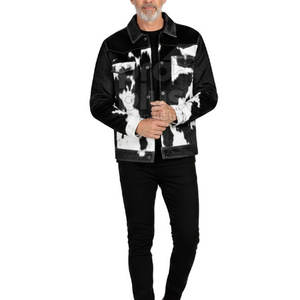 Chaqueta de Cuero Vacuno Auténtico Premium para Hombre, Resistente, Duradera, Transpirable, de Secado Rápido, Ecológica, con Logotipo Frontal, para Invierno - Product Image 1