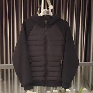 High Quality Custom Men's Oversized Sports Canvas Puffer Jacket Crew <b>Neck</b> Plain Dyed Zipper Closure Spring Front - Product Image 2
