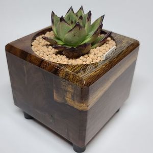<b>Modern</b> European Style Eco-Friendly Handmade Wooden <b>Box</b> Square Tabletop Garden Centerpiece Display Christmas Flowers Holder Vase - Product Image 4