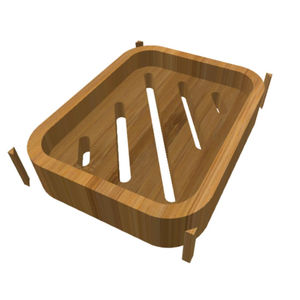 Premium Quality Bamboo Wood Soap Dish <b>Elegant</b> Design Perfect for <b>Shower</b> and Bath Accessory Stylish Durable and Eco-Friendly - Product Image 3