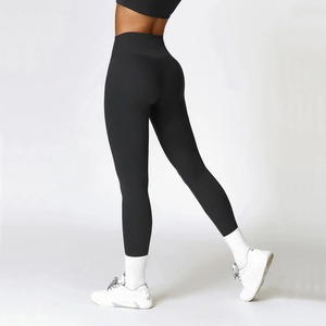 High Quality 100% Cotton <b>Women's</b> <b>Leggings</b> Custom Sizes Fitness Wear From Pakistan with Mid Waist Logo - Product Image 1