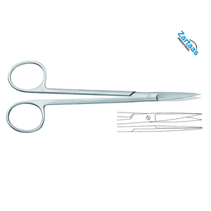 Ciseaux Joseph en acier inoxydable de haute qualité, pointus/pointus, droits, longueur 14,5 cm, instruments chirurgicaux - Product Image 2