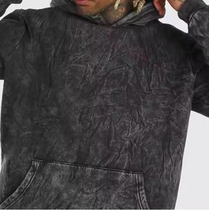 Men Acid Wash Hoodies / New Fashionable Street Wear Men Comfortable Breathable Acid Wash Hoodies - Product Image 6