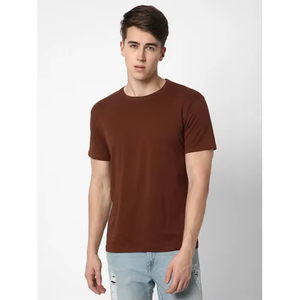 100% coton de haute qualité Design personnalisé hommes t-shirts fibre tissu vierge personnalisé pour hommes - Product Image 3