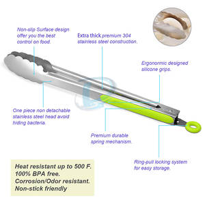 อุปกรณ์ครัว ที่คีบอาหาร ผลิตในปากีสถาน ที่คีบอาหารสั่งทำพิเศษ ที่คีบอาหารที่ยั่งยืน - Product Image 3