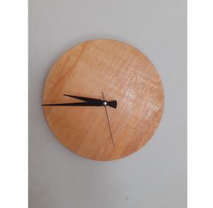 Horloge murale en bois écologique, horloge décorative artisanale - Product Image 1