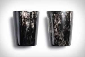 Customized Handcrafted Carved Natural Horn Glass Wholesale Beverage Serving <b>Sets</b> for Home Inspired India Carving Horns for Wine - Product Image 4