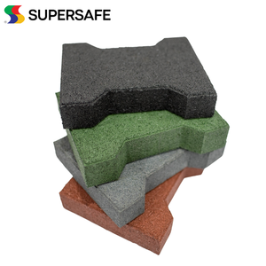 2024 Best Selling Soft Landing Surface Rubber Flooring Dogbone T-Bone Pavers Tiles Perfect for Indoor/Outdoor Equine Flooring - Product Image 3