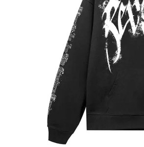 Sudadera básica lisa de gran tamaño para hombre, jersey de tela de algodón pesado, sudadera con estilo inspirado en ropa de calle moderna - Product Image 3