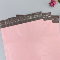 100 sacs d'expédition personnalisés roses avec poignée en polyéthylène, logo et design pour réseaux sociaux, boutique en ligne, emballage pour petites entreprises