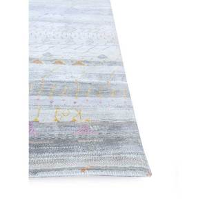 Alfombras Manchaha Azules de Lana y Seda Anudadas a Mano con Patrón Abstracto para el Hogar, Pasillo, Alfombras Rectangulares de Jaipur, Modelo Estadounidense para Habitación Juvenil - Product Image 4