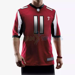Proveedor de Camisetas de Fútbol Americano, Diseño Personalizado, Logotipo Personalizado, Transpirable, Secado Rápido, Servicio OEM - Product Image 3