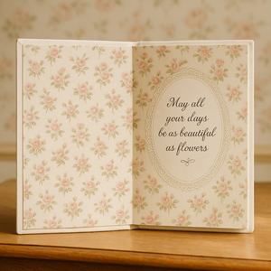 LABON Vintage ricamato in pizzo floreale Notebook A5 copertina di stoffa diario con fiocco e Design elegante per la scrittura quotidiana del regalo - Product Image 3