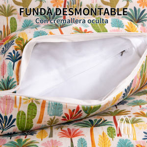 Juego de 4 Cojines Duraderos de Tela para Pallets de Exterior, 120x80 + 120x50 cm, para Sofá de Jardín, 12 cm de Grosor, con Funda Extraíble - Product Image 6