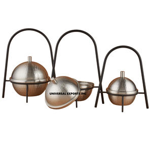 Cuenco de Metal Moon Crescent para Chocolate, cuenco dulce de diseñador con acabado martillado, superventas, cuenco de Chocolate nuevo de lujo - Product Image 5