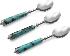 Cuchara de resina con diseño único Cuchara de resina epoxi hecha a mano Cuchara de resina colorida - Product Image 3