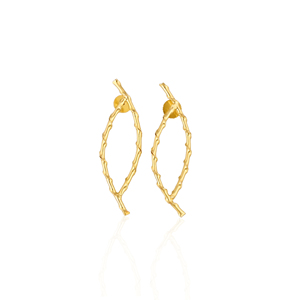 Boucles d'oreilles en métal plaqué or de conception la plus récente pour femmes, serties de pierres précieuses, bijoux à bas prix - Product Image 1