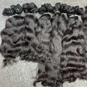 ผมธรรมชาติแบบเป็นลอนสำหรับต่อผมจากผมมนุษย์ดิบ - Product Image 2