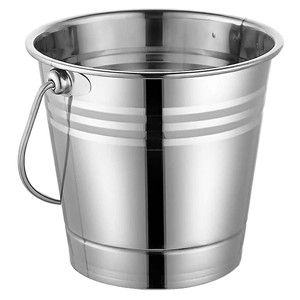 Cubo de hielo galvanizado de nuevo diseño con asas dobles Embalaje de logotipo personalizado de metal personalizado para decoración de bar en casa - Product Image 6