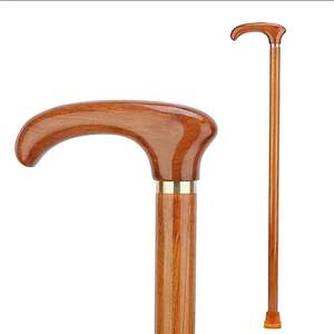 Canne de marche en bois de qualité supérieure, économique, avec un support solide pour la marche quotidienne, équilibre, design moderne fait à la main, toucher réel - Product Image 1