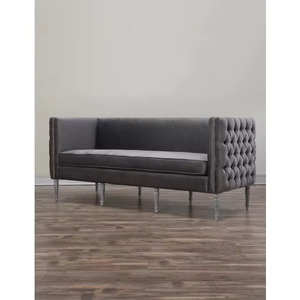 Sofá Seccional de Cuero PU de Lujo Moderno, Diseño Industrial de Tres Plazas para Sala de Estar, Cómodo y Reclinable - Product Image 6