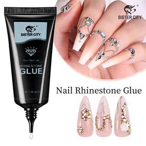 جل لاصق للأحجار الكريمة 30 جرام، غراء شفاف لفن الأظافر، لاصق للأحجار الكريمة والأحجار الزجاجية للأظافر - Product Image 5