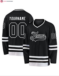 Maillot de hockey personnalisé broderie sublimée vêtements d'équipe Service OEM Maillot de hockey sur glace pour homme - Product Image 4