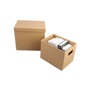 Boîtes en carton robustes pour le stockage de documents avec couvercles et impression de logo personnalisée - Product Image 5