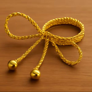 Anneau de serviette décoratif en aluminium de fabricant fiable, élégant accent de table pour les dîners, les mariages et les repas festifs - Product Image 1