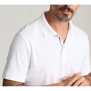Fabricación de polos para hombres en Pakistán, tela de lona con patrón sólido de colores vibrantes, servicio de combinación de colores OEM MOQ - Product Image 6