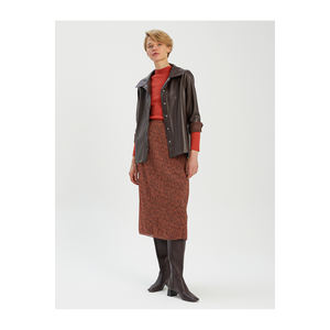 Blusa/Camisa de Mujer en Cuero Sintético, Marca BGN, Modelo W24G128 - Product Image 1