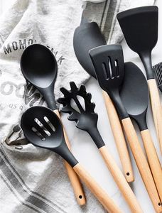 Cuchara espátula con y soporte utensilios de cocina cuchara de cocina natural para la mejor calidad spacturla resina spoonwooden - Product Image 3