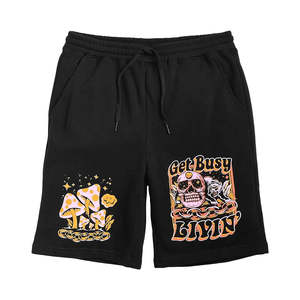 Pantalones cortos de algodón de talla grande para hombre al por mayor, pantalones cortos de gimnasio estampados para correr y fitness de verano, pantalones cortos de lana de felpa francesa suave - Product Image 1