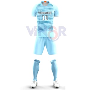 Camisetas deportivas ligeras de poliéster para niños, conjunto completo de fútbol, uniforme de entrenamiento de fútbol, uniforme de fútbol por sublimación - Product Image 1
