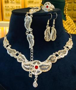 Parure Classique Vintage en Cuivre Plaqué Platine pour Femme, Style Comores Mayotte, Collier et Boucles d'Oreilles, Bijoux en Zircon Style USA France, Anniversaire - Product Image 4