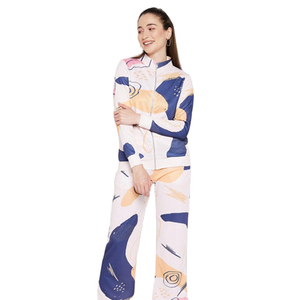 Survêtements respirant nouveau élégant partout impression costume femmes deux pièces survêtement fabricant ensemble femmes respirant survêtement - Product Image 1
