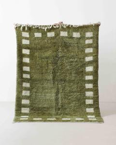 Alfombra antideslizante para porche, Alfombra de tamaño personalizado, hecha a mano, auténtica, marroquí, Beni Ourain - Product Image 3