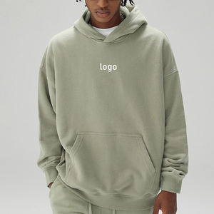 Nouveauté : sweat-shirt en coton pour homme, design oversize, uni, chaud, épais, vêtements d'hiver, manches longues, poche en coton, sweat-shirt tendance pour homme - Product Image 2