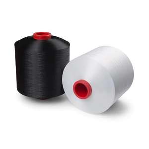 Vente en gros de super qualité 150/48 HIM fil texturé élastique doux en polyester avec texture fine pour vêtements tricotés et travail manuel - Product Image 2