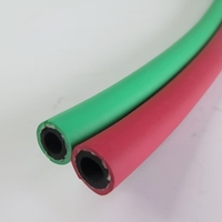 Tuyau en caoutchouc tressé PVC industriel noir lisse pour la découpe de GPL, GNC, CH4, pour soudage oxygène-acétylène, tuyau de gaz et d'huile