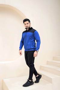 Survêtement et vêtements de sport en molleton de coton pour homme, haute qualité, 420 GSM, sweat à capuche zippé, produit d'usine en gros avec votre propre logo - Product Image 4