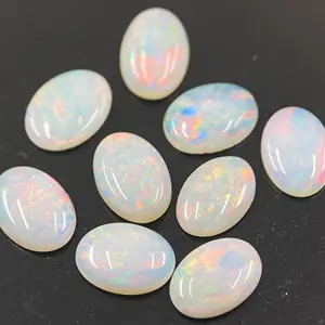 Utopian Natural Opal Cabs Pack Of Quality Opal Triplet Cabochon Opal Oval Cabochon Flat Bottom Make Jewelry Ring & Necklace