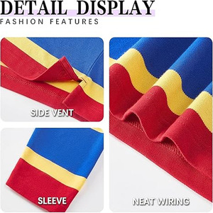 Vente en gros de vêtements de sport d'affaires unis en coton de haute qualité pour l'été unisexe avec logo brodé personnalisé vierge par robe de sport - Product Image 5