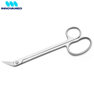 Tijeras para uñas de los pies con punta en ángulo Hecho de acero inoxidable Cuchillas afiladas de precisión de 18 cm Tijeras de Podología - Product Image 2