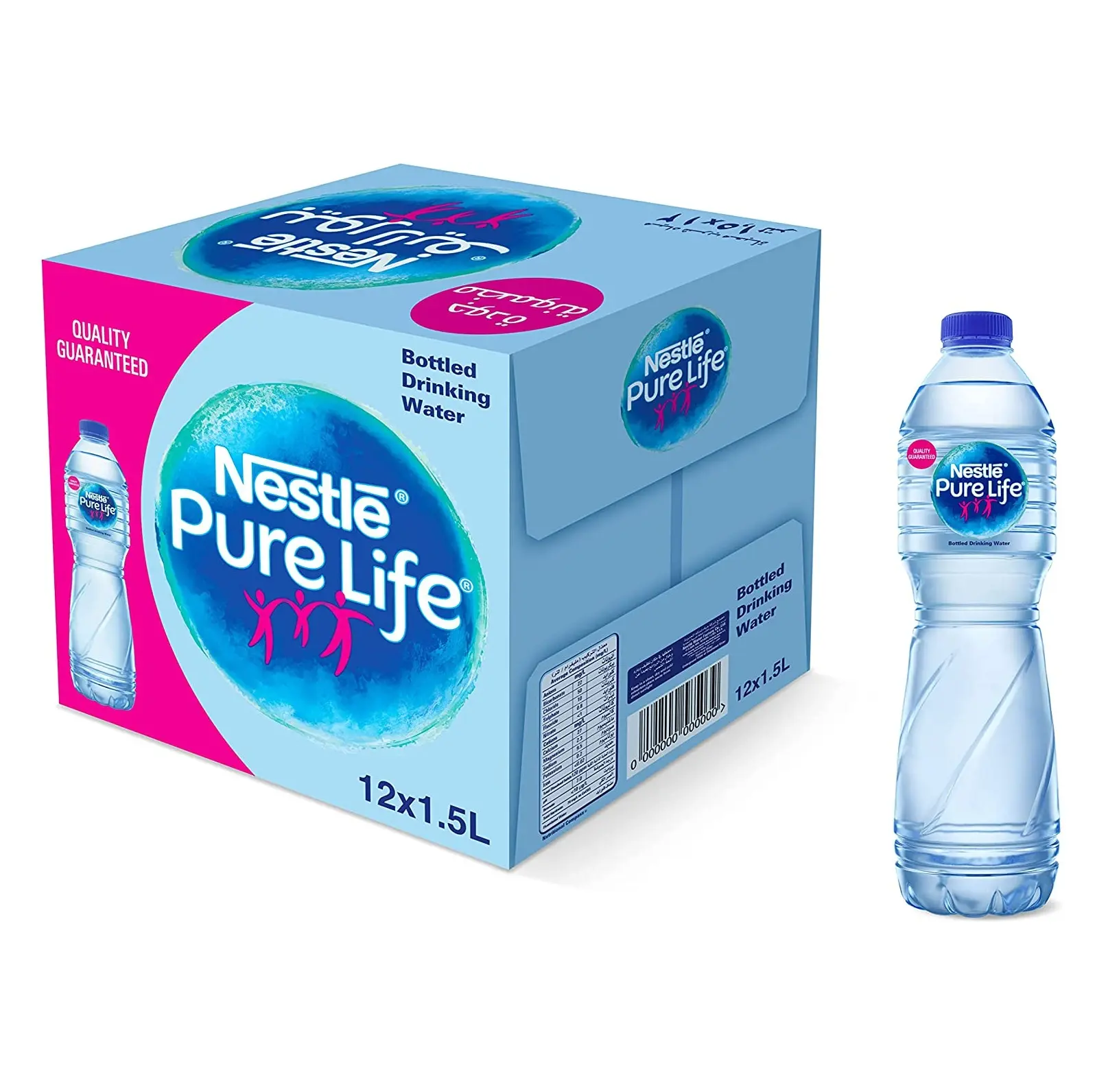 Fornitore diretto di nestlé-Pure Life Bottled Still Drinking Water-12x1.5 Ltr a prezzo all'ingrosso